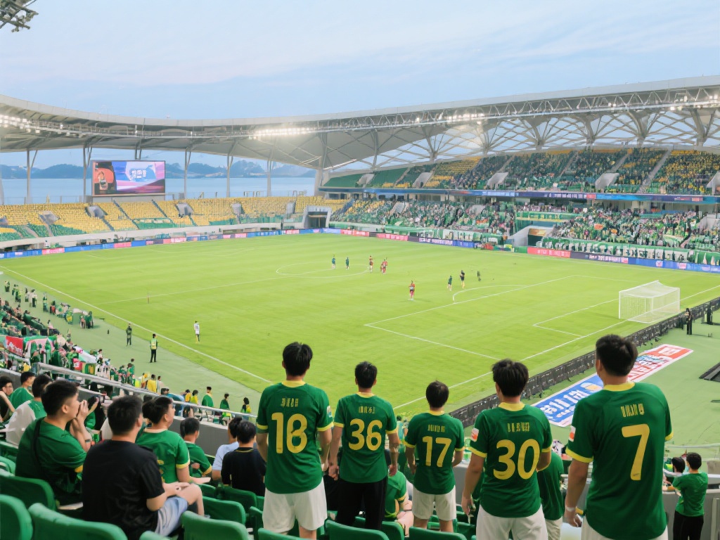 英博主场大战国安，大连梭鱼湾座无虚席